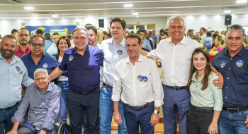 Caiado e Daniel Vilela participam de lançamento da pré-candidatura de Vanderlan à reeleição ao Senado
